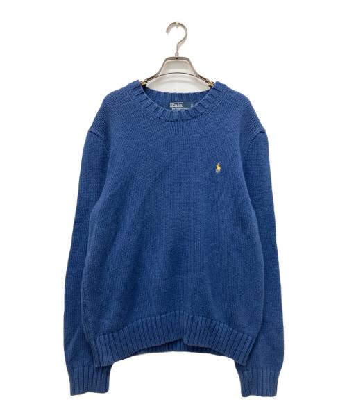 POLO RALPH LAUREN（ポロ・ラルフローレン）POLO RALPH LAUREN (ポロ・ラルフローレン) ニット ブルー サイズ:Lの古着・服飾アイテム