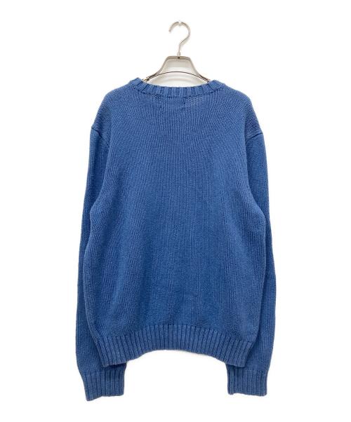 POLO RALPH LAUREN（ポロ・ラルフローレン）POLO RALPH LAUREN (ポロ・ラルフローレン) ニット ブルー サイズ:Lの古着・服飾アイテム