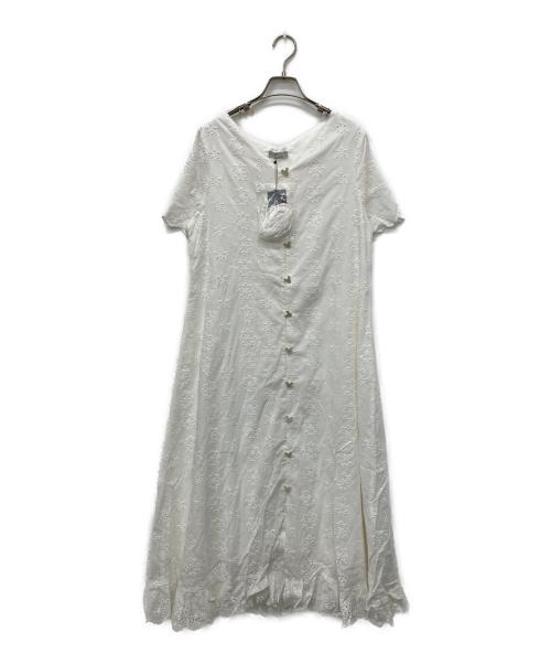 DISNEY（ディズニー）DISNEY (ディズニー) Areeam (アリーム) ミッキー / コットンレースワンピース ホワイト サイズ:Freeの古着・服飾アイテム