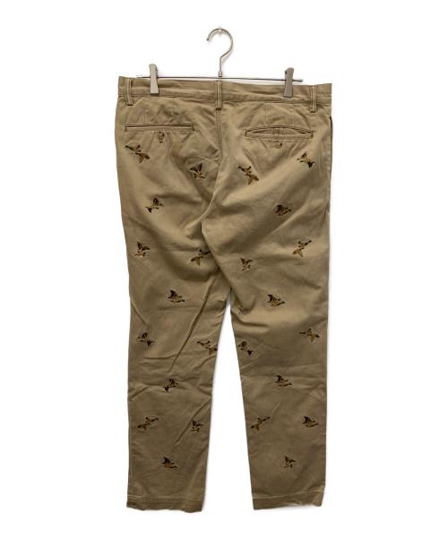 POLO RALPH LAUREN（ポロ・ラルフローレン）POLO RALPH LAUREN (ポロ・ラルフローレン) カモ刺繍チノパン ベージュ サイズ:34/32の古着・服飾アイテム
