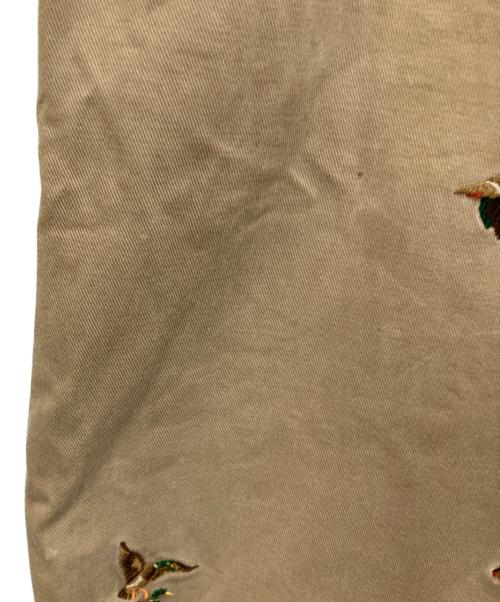POLO RALPH LAUREN（ポロ・ラルフローレン）POLO RALPH LAUREN (ポロ・ラルフローレン) カモ刺繍チノパン ベージュ サイズ:34/32の古着・服飾アイテム