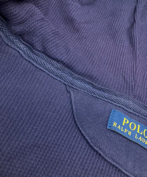 POLO RALPH LAUREN（ポロ・ラルフローレン）POLO RALPH LAUREN (ポロ・ラルフローレン) フード付きスウェットベスト ネイビー サイズ:Lの古着・服飾アイテム