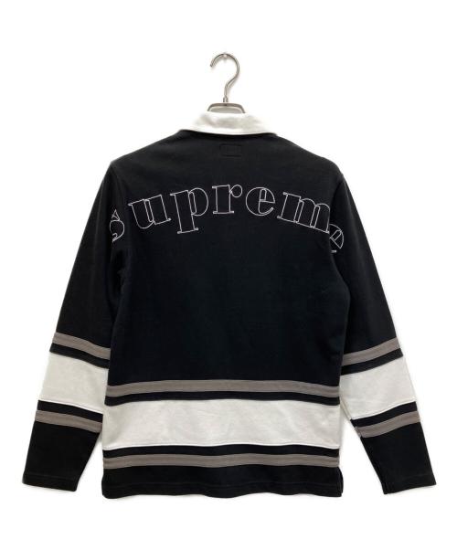 SUPREME（シュプリーム）Supreme (シュプリーム) Half Zip Rugby ブラック サイズ:Sの古着・服飾アイテム