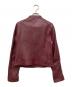 To b. by agnes b. (トゥービー バイ アニエスベー) シープスキンシングルレザージャケット ワインレッド サイズ:TU：7000円