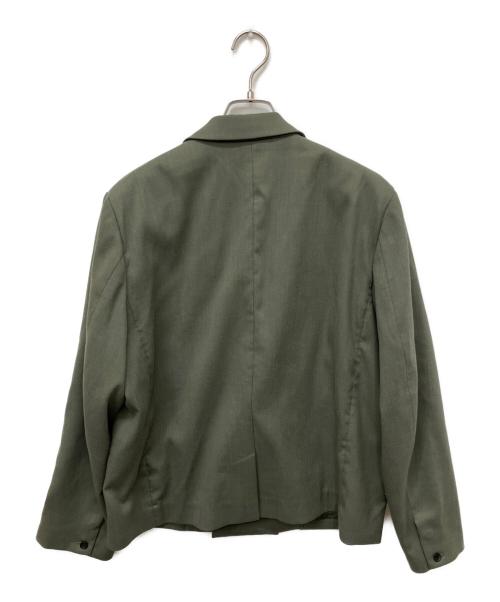 Lui's（ルイス）Lui's (ルイス) ショートダブルジャケット スーパーワイドパンツ セットアップ グリーン サイズ:Mの古着・服飾アイテム
