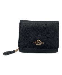 COACH（コーチ）の古着「スモール トライフォールド ウォレット」｜ブラック