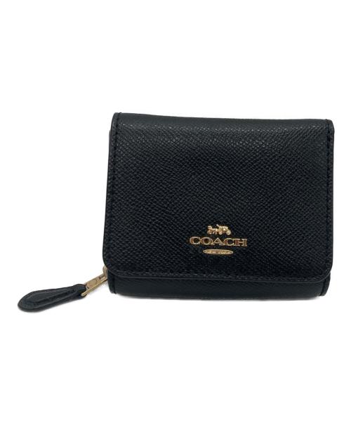 COACH（コーチ）COACH (コーチ) スモール トライフォールド ウォレット ブラックの古着・服飾アイテム