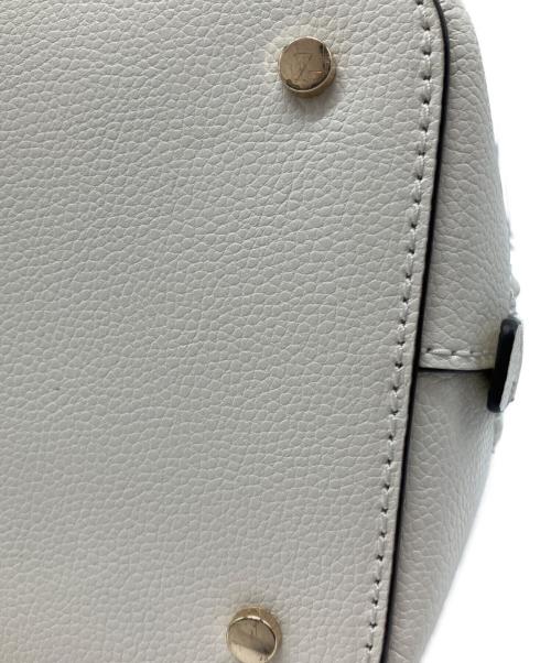 Kate Spade（ケイトスペード）Kate Spade (ケイトスペード) ミディアム ドーム サッチェルバッグ ホワイトの古着・服飾アイテム
