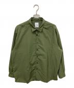 uniform experimentユニフォームエクスペリメント）の古着「SUPPLEX BAGGY SHIRT」｜グリーン
