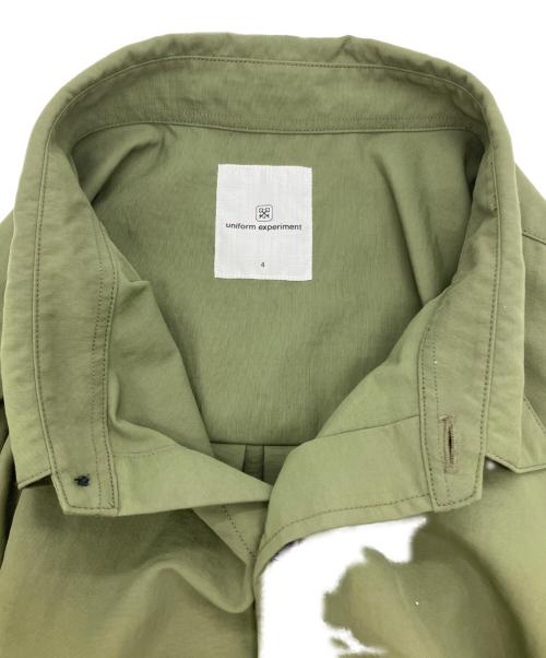 uniform experiment（ユニフォームエクスペリメント）uniform experiment (ユニフォームエクスペリメント) SUPPLEX BAGGY SHIRT グリーン サイズ:XLの古着・服飾アイテム