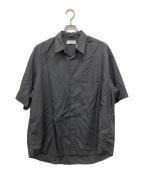 Graphpaperグラフペーパー）の古着「Broad S S Oversized Regular Collar Shirt」｜グレー