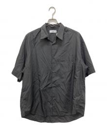 Graphpaper（グラフペーパー）の古着「Broad S S Oversized Regular Collar Shirt」｜グレー