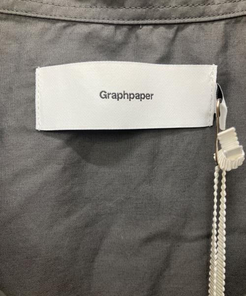 Graphpaper（グラフペーパー）Graphpaper (グラフペーパー) Broad S S Oversized Regular Collar Shirt グレー サイズ:1 未使用品の古着・服飾アイテム