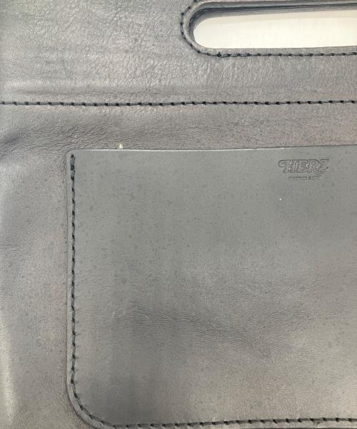 Herz（ヘルツ）Herz (ヘルツ) レザーバッグインバッグ ブラックの古着・服飾アイテム