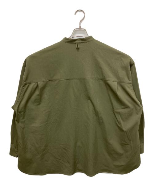 FreshService（フレッシュサービス）FreshService (フレッシュサービス) FIREPROOF CARGO POCKET REGULAR COLLAR SHIRT オリーブ サイズ:Freeの古着・服飾アイテム