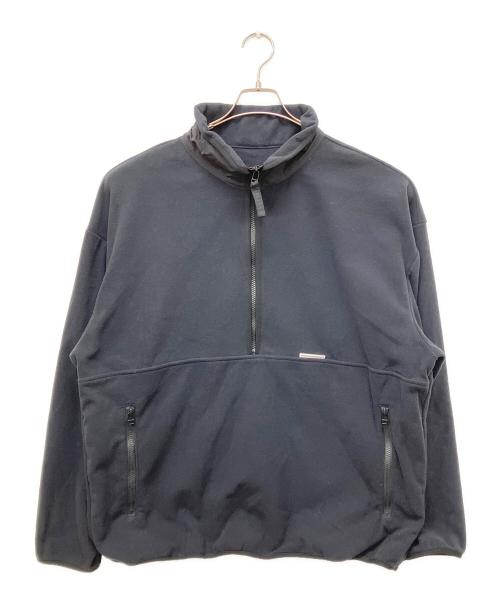 uniform experiment（ユニフォームエクスペリメント）uniform experiment (ユニフォームエクスペリメント) POLARTEC WIND PRO FLEECE HALF ZIP TOP ブラック サイズ:４の古着・服飾アイテム