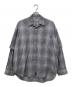 SEDAN ALL-PURPOSE（セダンオールパーパス）の古着「SS24 Detachable Shadow Plaid BD Shirt」｜グレー