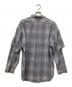 SEDAN ALL-PURPOSE (セダンオールパーパス) SS24 Detachable Shadow Plaid BD Shirt グレー サイズ:L：10000円