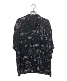 Porter Classic（ポータークラシック）の古着「ALOHA SHIRT FRENCH FILM」｜ブラック