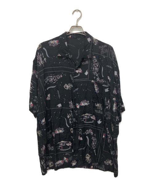 Porter Classic（ポータークラシック）Porter Classic (ポータークラシック) ALOHA SHIRT FRENCH FILM ブラック サイズ:XLの古着・服飾アイテム
