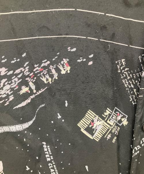 Porter Classic（ポータークラシック）Porter Classic (ポータークラシック) ALOHA SHIRT FRENCH FILM ブラック サイズ:XLの古着・服飾アイテム