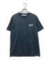 MAISON KITSUNE（メゾンキツネ）の古着「ダブルフォックスヘッド パッチ クラシック Tシャツ」｜グレー