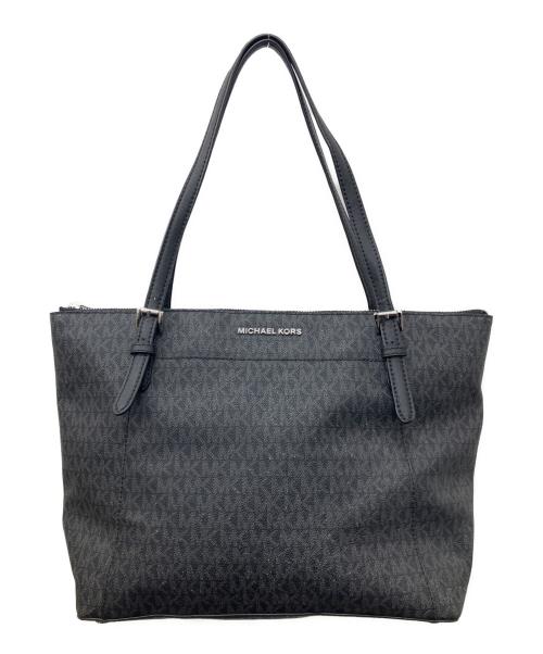 MICHAEL KORS（マイケルコース）MICHAEL KORS (マイケルコース) シぐネイチャートートバッグ ブラックの古着・服飾アイテム