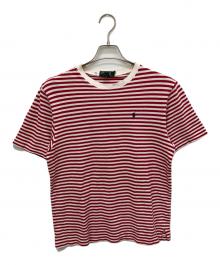 POLO RALPH LAUREN（ポロ・ラルフローレン）の古着「ボーダーTシャツ」｜レッド