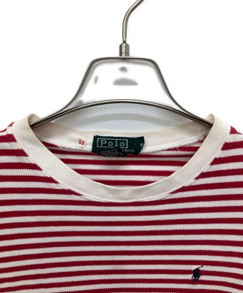 POLO RALPH LAUREN（ポロ・ラルフローレン）POLO RALPH LAUREN (ポロ・ラルフローレン) ボーダーTシャツ レッド サイズ:XLの古着・服飾アイテム