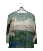 Ameriアメリ）の古着「Silvia Conde Olivan×AMERI SHEER TOP」｜グリーン