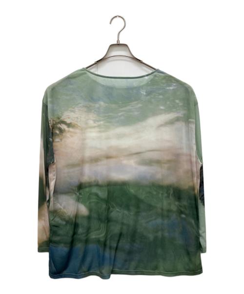 Ameri（アメリ）AMERI (アメリ) Silvia Conde Olivan×AMERI SHEER TOP グリーン サイズ:Freeの古着・服飾アイテム