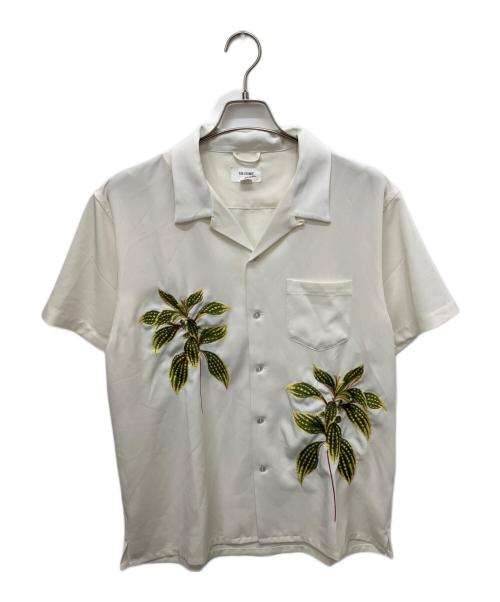 THE CRIMIE（ザ クライミー）THE CRIMIE (ザ クライミー) EMBROIDERY EASY CARE OPEN COLLAR SHORT SLEEVE SHIRT ホワイト サイズ:XLの古着・服飾アイテム