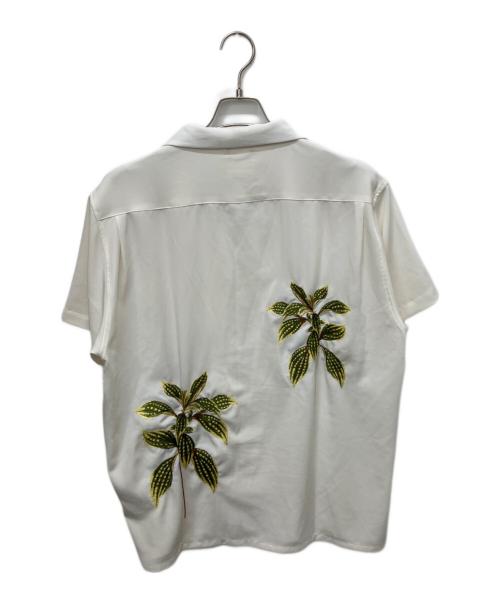 THE CRIMIE（ザ クライミー）THE CRIMIE (ザ クライミー) EMBROIDERY EASY CARE OPEN COLLAR SHORT SLEEVE SHIRT ホワイト サイズ:XLの古着・服飾アイテム