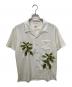 THE CRIMIE（ザ クライミー）の古着「EMBROIDERY EASY CARE OPEN COLLAR SHORT SLEEVE SHIRT」｜ホワイト
