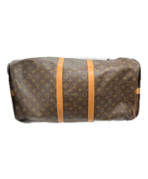 LOUIS VUITTON（ルイ ヴィトン）LOUIS VUITTON (ルイ ヴィトン) キーポル・バンドリエール55/ボストンバッグ ブラウン×カーキの古着・服飾アイテム