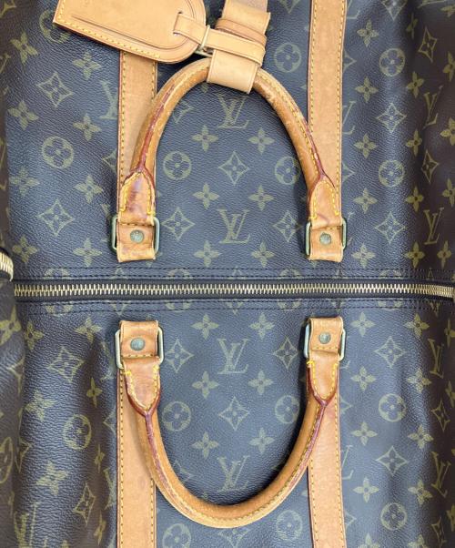LOUIS VUITTON（ルイ ヴィトン）LOUIS VUITTON (ルイ ヴィトン) キーポル・バンドリエール55/ボストンバッグ ブラウン×カーキの古着・服飾アイテム