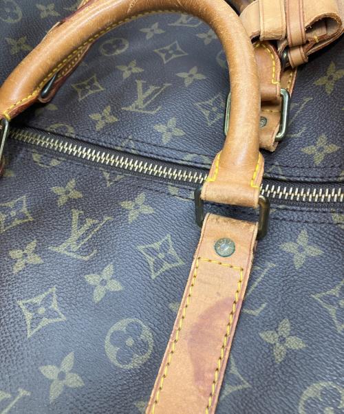 LOUIS VUITTON（ルイ ヴィトン）LOUIS VUITTON (ルイ ヴィトン) キーポル・バンドリエール55/ボストンバッグ ブラウン×カーキの古着・服飾アイテム