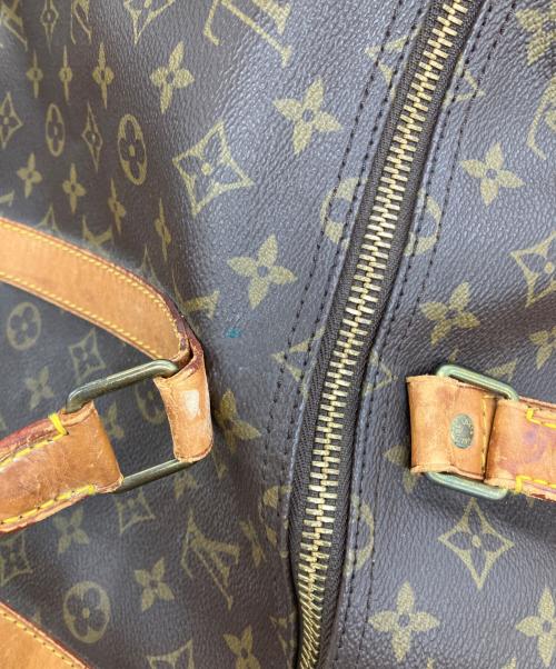 LOUIS VUITTON（ルイ ヴィトン）LOUIS VUITTON (ルイ ヴィトン) キーポル・バンドリエール55/ボストンバッグ ブラウン×カーキの古着・服飾アイテム
