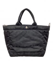 PORTER（ポーター）の古着「MONOGRAM 2WAY TOTE BAG」｜ブラック