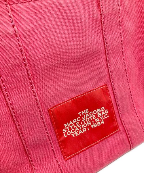 MARC JACOBS（マークジェイコブス）MARC JACOBS (マークジェイコブス) ザ キャンバス トート バッグ ミディアム ピンクの古着・服飾アイテム