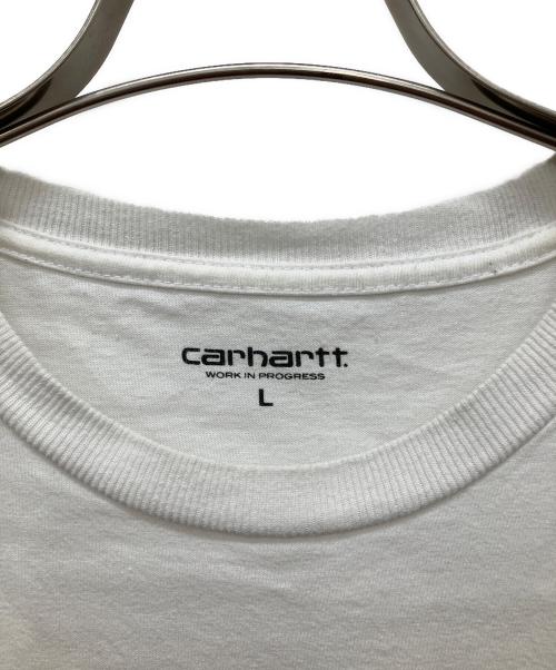 CarHartt（カーハート）CarHartt (カーハート) PASSPORT (パスポート) プリントTシャツ ホワイト サイズ:Lの古着・服飾アイテム
