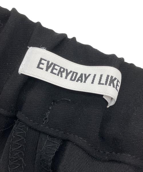EVERYDAY I LIKE.（エヴリデイ アイ ライク）EVERYDAY I LIKE. (エヴリデイ アイ ライク) イージーワイドパンツ ブラック サイズ:36の古着・服飾アイテム