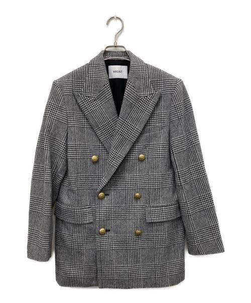 haunt（ハウント）haunt (ハウント) 金釦ダブルジャケット グレー サイズ:36の古着・服飾アイテム