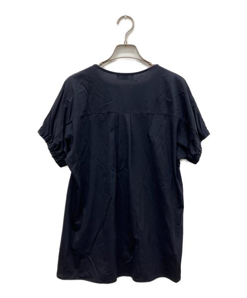 J.PRESS（ジェイプレス）J.PRESS (ジェイプレス) レーティングジャージー フレンチスリーブ カットソー ネイビー サイズ:Freeの古着・服飾アイテム