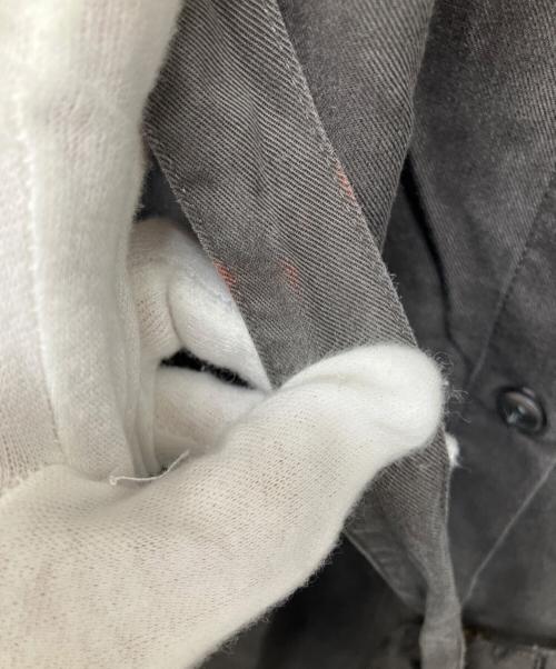 23区（ニジュウサンク）23区 (ニジュウサンク) 【前後着用可能】フィブリルツイル ギャザー ワンピース グレー サイズ:Mの古着・服飾アイテム