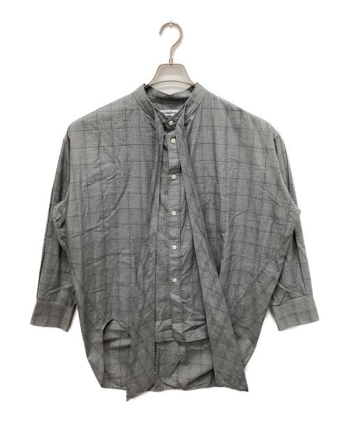 BALENCIAGA（バレンシアガ）BALENCIAGA (バレンシアガ) ニュースィングチェックシャツ グレー サイズ:32の古着・服飾アイテム
