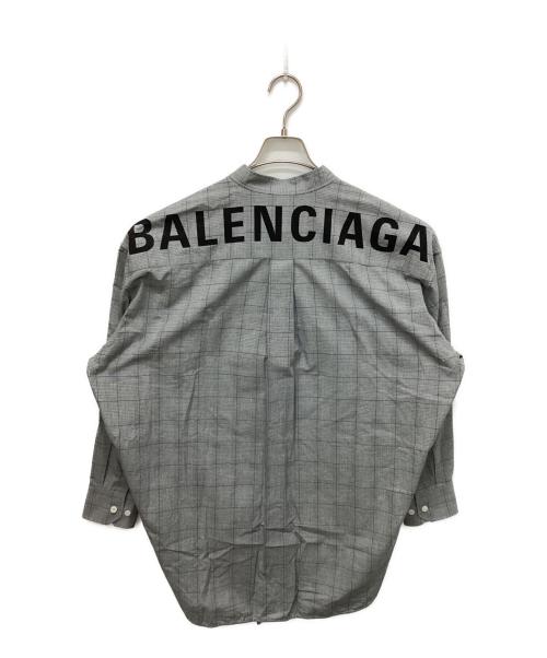 BALENCIAGA（バレンシアガ）BALENCIAGA (バレンシアガ) ニュースィングチェックシャツ グレー サイズ:32の古着・服飾アイテム