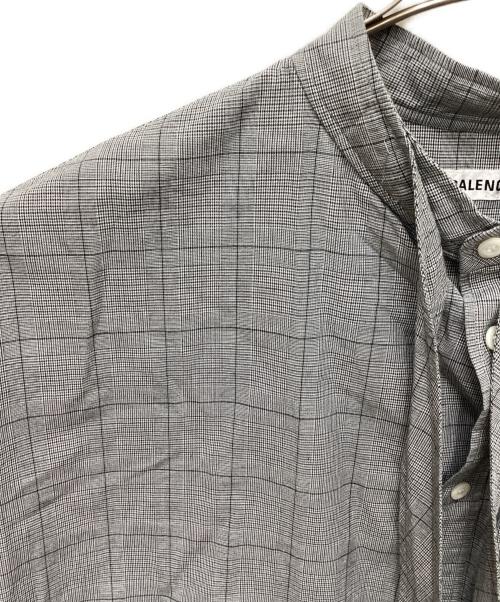 BALENCIAGA（バレンシアガ）BALENCIAGA (バレンシアガ) ニュースィングチェックシャツ グレー サイズ:32の古着・服飾アイテム