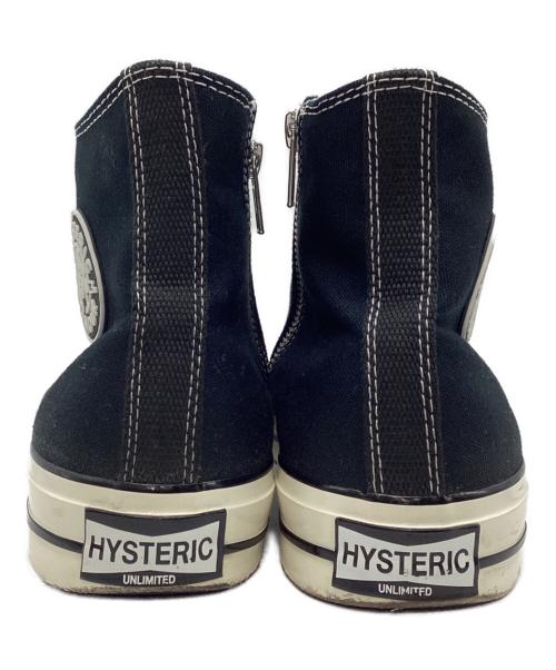 Hysteric Glamour（ヒステリックグラマー）Hysteric Glamour (ヒステリックグラマー) サイドジップスニーカー ブラック サイズ:27 cmの古着・服飾アイテム