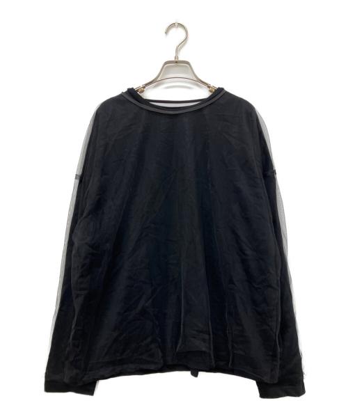 CITYSHOP（シティショップ）CITYSHOP (シティショップ) チュール ロングTシャツ ブラック サイズ:Freeの古着・服飾アイテム